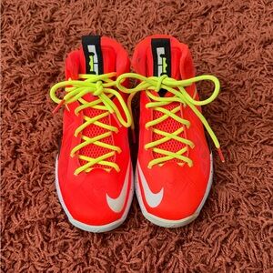 LeBron James Sneakers with Neon Accents